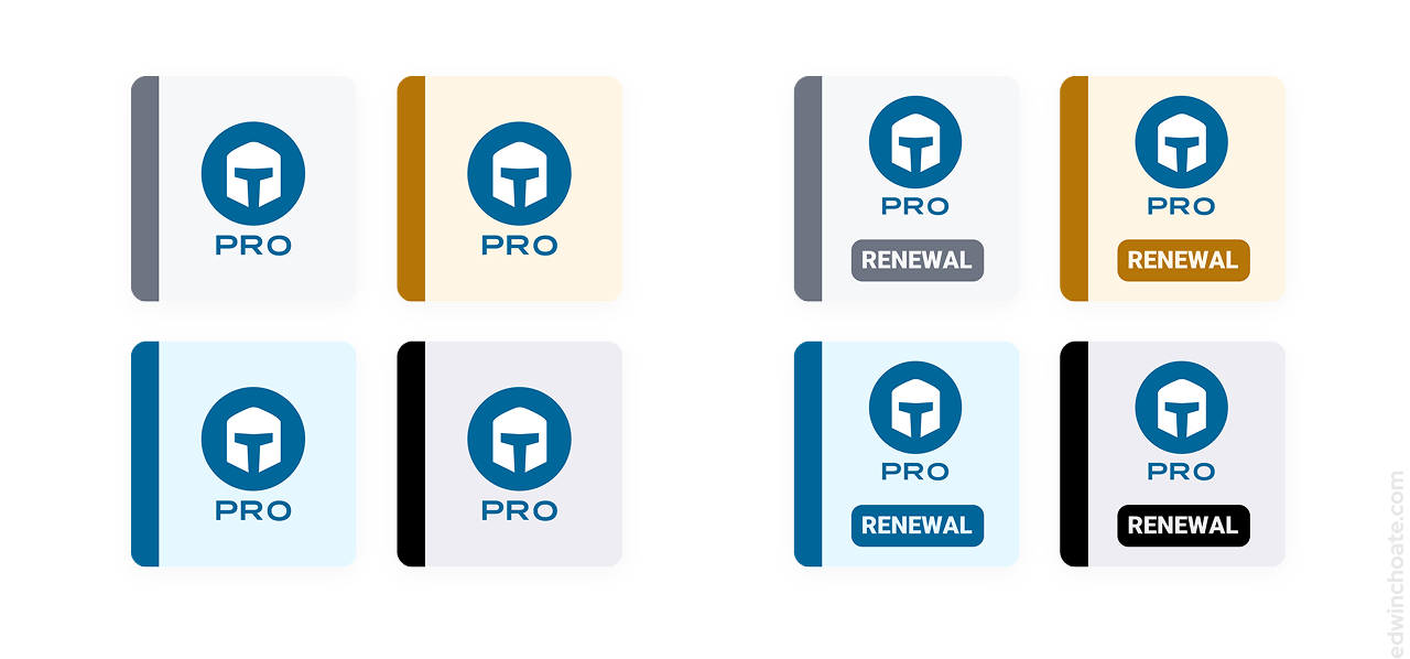 a sheet of thumbnail graphics showing TaxSlayer Pro in four colors and TaxSlayer Pro renewals in four colors